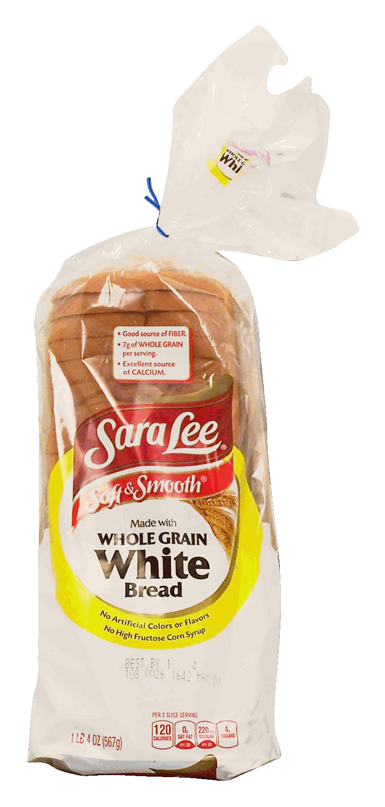 Sara Lee Soft & Smooth whole grain white sliced bread loaf Full-Size Picture